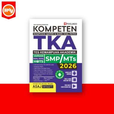 Buku TKA SD, SMP, SMA | Kompeten TKA Tes Kemampuan Akademik SD SMP SMA 2025/2026 - Pixelindo TKA SMP