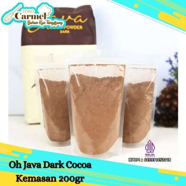 OH JAVA Dark Coklat 200gr Coklat Bubuk Murni Pure Dark Cocoa Powder