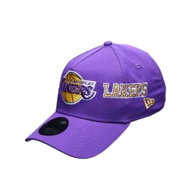 New Era Men Basketball Cap 940Af Q225 Nba Team Split Los Angeles Lakers Topi Pria [60670101] OSFM Tr