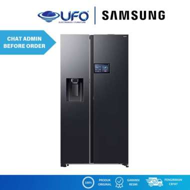 Samsung Kulkas Side by Side 9" LCD AI Home Bespoke AI Digital Inverter 641 Liter RS90F65DNFSE