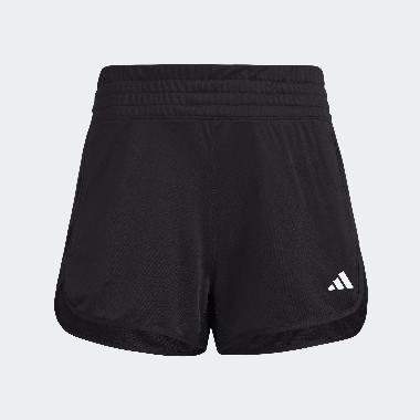 adidas Women Training Shorts Pacer Knit High Celana Pendek Fitness Wanita [IQ2576] A/L4" Black