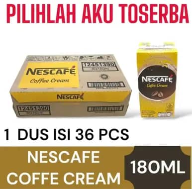 Promo Harga Nescafe Ready to Drink Coffee Cream 180 ml - Blibli