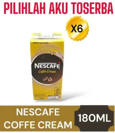 Promo Harga Nescafe Ready to Drink Coffee Cream 180 ml - Blibli