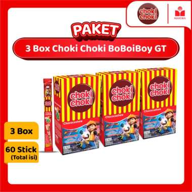 Paket 3 Box Choki Choki Cashew BoBoiBoy GT