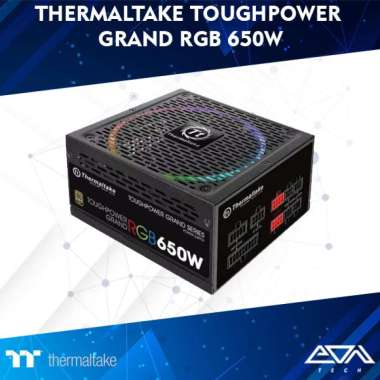 Thermaltake Toughpower Grand RGB 650W Full Modular 80+ Gold Power Supply / PSU - 10 Years Warranty