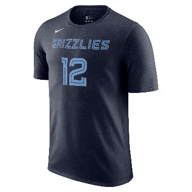 NIKE Men Basketball Ja Morant Memphis Grizzlies NBA T-shirt Kaos Basket Pria [DR6382-425] S College 