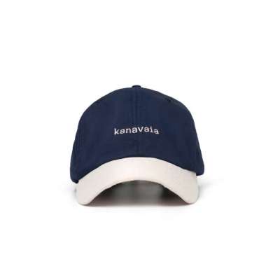 Kanavaia Drill Cap in Navy Blue / Cream