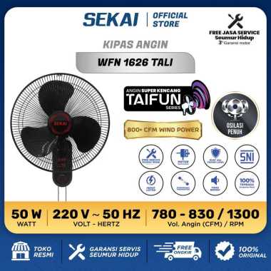 Sekai Kipas Angin Dinding 16inch WFN 1626 / WFN 1626 Taifun / WFN 1626 RC WFN 1626 RC