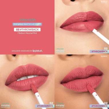 Wardah Everyday! Matte Lip Shot 2.2 g - Lipcream dengan Tekstur Creamy, Hasil Akhir Matte, Quick Set