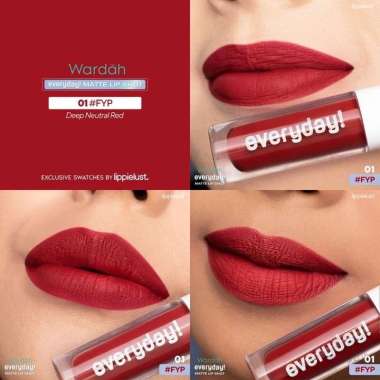 Wardah Everyday! Matte Lip Shot 2.2 g - Lipcream dengan Tekstur Creamy, Hasil Akhir Matte, Quick Set