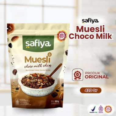 Safiya Muesli Choco Milk 420 Gram With Chiaseed Sereal Oatmeal Diet Premium