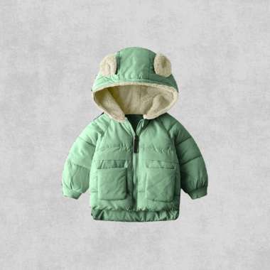 WEEGO - Jaket Winter Puffer Anak Perempuan Lucu - Jaket Anak Waterproff Outdoor Basic Sherpa Origina
