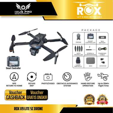 Drone ROX X9 LITE SC Drone GPS Brushless 25 Min Flight Time with Obstacle Avoidance