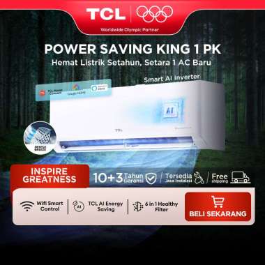 TCL AC AI Inverter Pro Wi-Fi 1 PK - Power Saving - Smart Home Control - Gentle Cool - Healthy Filter