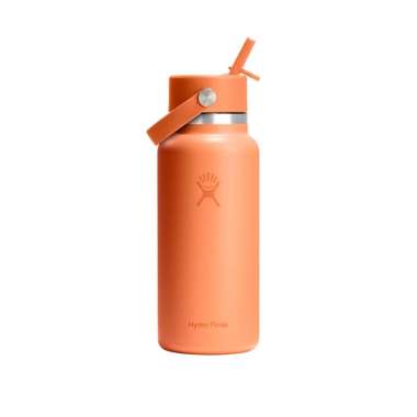 Hydro Flask Unisex Wide Mouth Flex Straw Cap [W32CFS690] 32 Oz Nectar Orange