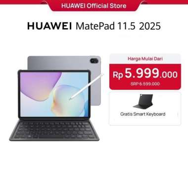 HUAWEI MatePad 11.5-inci 2025 Tablet | WPS Office 2.0 Tingkat PC Eksklusif | Layar Papermatte | 10,1