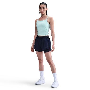 NIKE Women Training Dri-Fit One Mid-Rise 3" 2-In-1 Shorts Celana Fitness Wanita [DX6013-410] A/M Mid