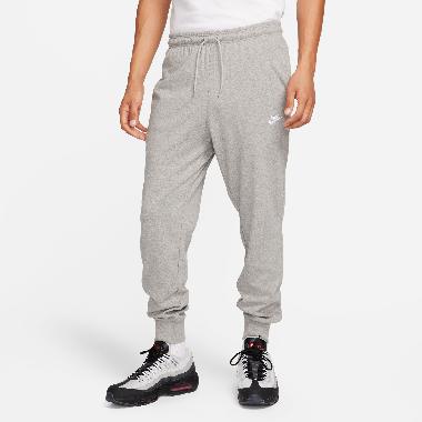 NIKE Men Sportswear Club Knit Joggers Celana Olahraga Pria [FQ4331-063] A/2XL Dk Grey Heather/White