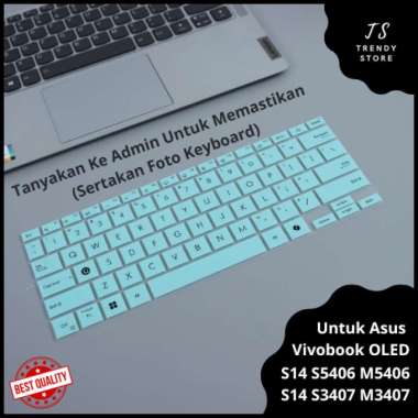Keyboard Protector Vivobook S14 S3407 S5406 M5406 OLED Pro Asus 14 Inch Intel AMD 2024 Keatas Mint