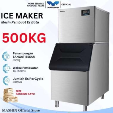 Mashin - Mesin Es Batu Kristal 500KG/24Jam Ice Maker Machine Kapasitas Sangat Besar