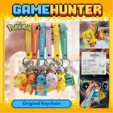 Pokemon Official Keychain / Gantungan Kunci Pokemon Licensed, Warna Charmander