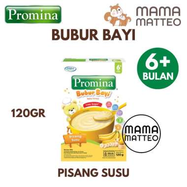 PROMINA Bubur Bayi 6+ 120gr / Bubur Instan MPASI Bayi Anak Kids Bubur Promina BANDUNG Pisang Susu PR
