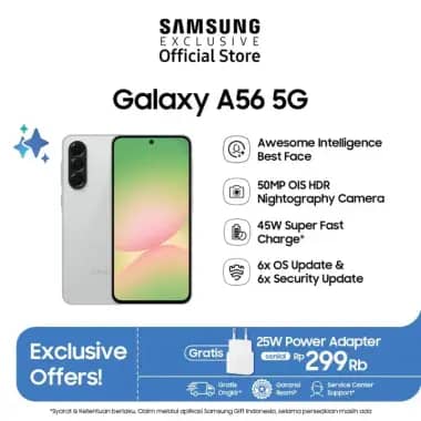 Samsung Galaxy A56 5G [12/256GB] | Galaxy AI | Smartphone AI | 50MP OIS HDR Camera | 45W Super Fast Charge [FBB]