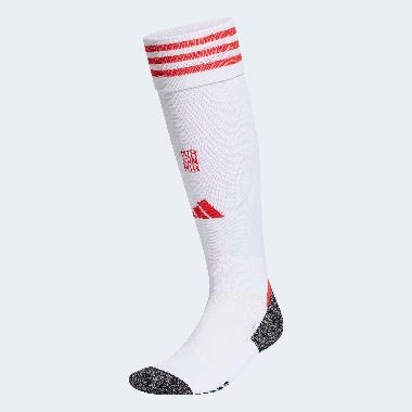 adidas Men Football Socks Fcb H So Kaos Kaki Sepakbola Pria [JJ2151] XL White