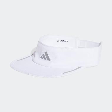 adidas Unisex Running Visor Cap Topi Lari Pria/Wanita [JD1159] OSFM White