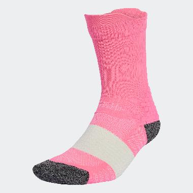 adidas Unisex Running Socks Runxboost Kaos Kaki Lari Pria/Wanita [KB7324] Lucid Pink L