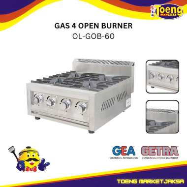 Kompor Gas Open Burner 4 Tungu Getra - GAS 4 OPEN BURNER OL-GOB-60 GETRA
