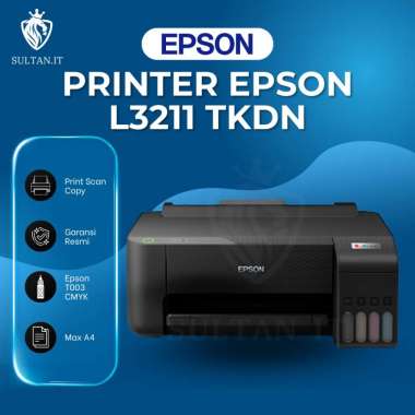 Epson L3211 Printer Multifungsi (Print, Scan,Copy) A4 Printer Original EcoTank