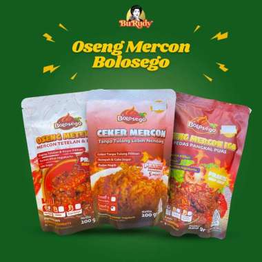 Bolosego Oseng Pedas 200g – Oseng Mercon Iga | Ceker Tanpa Tulang | Oseng Meteyor Ready To Eat Iga M