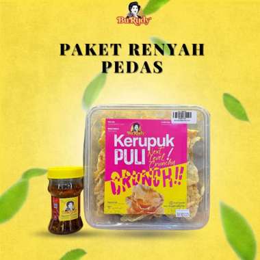 Paket Renyah Pedas Bu Rudy – Kerupuk Puli & Sambal Bawang Bu Rudy Asli Surabaya