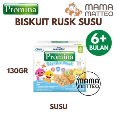 PROMINA Biskuit Rusk Susu 130gr / Biskuit Cemilan MPASI Makanan Sehat Bayi Anak / BANDUNG Biskuit Ru