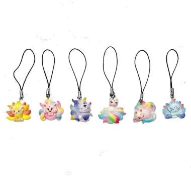 Charm HP Gumiho Kumiho Rubah Ekor Sembilan 9 Korea Karakter Phonecharm Tali Gantungan HP Unicorn Pas