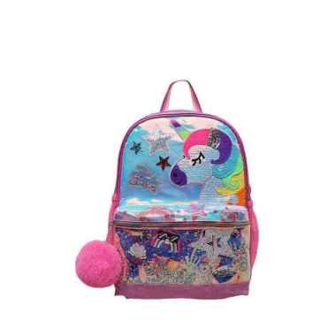 Skechers Unicorn Face Backpack Pink Multi Tas Anak (SKEBPTT8577M)