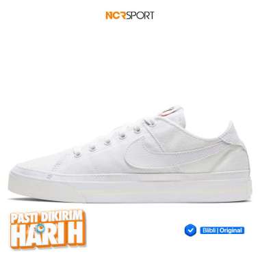 Sepatu Sneakers Wanita Nike Wmns Court Legacy Canvas White Original Cz0294-100 6