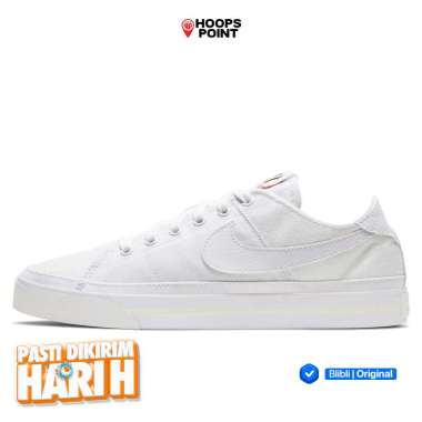 Sepatu Sneakers Wanita Nike Wmns Court Legacy Canvas White Original Cz0294-100 6