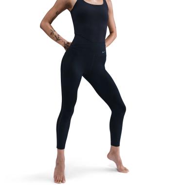 NIKE Women Training One High-Waited 7/8 Leggings Celana Fitness Wanita [HV2293-010] A/M Black/Dk Smo