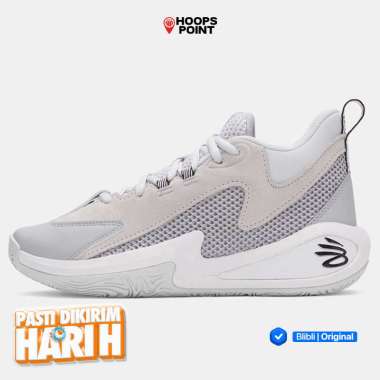 Sepatu Basket Under Armour Gs Curry 3Z 25 Sde Halo Gray - White - Black Original 6001882-014 6