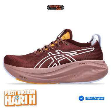Sepatu Lari Wanita Asics Gel-Nimbus 27 Tr Women Standard Nature Bathing Original 1012B908.600 8