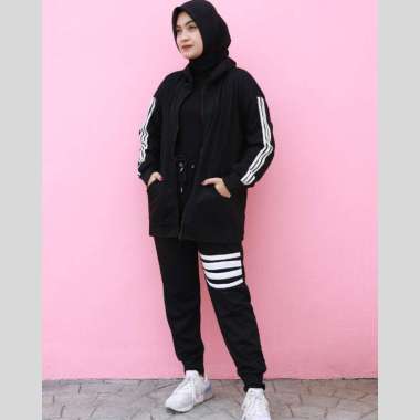 LEZAHRASIGNATURE Setelan Training Jacket Disa SET2300CL/2365CL - Baju Olahraga Lengan Panjang Wanita