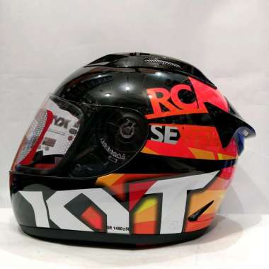 HELM KYT RC 7 #19 BLACK ORANGE HELM FULL FACE XL