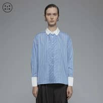 COTTONINK Studio - Atasan Kemeja Wanita Blue Striped Donen #StudioFallWinter25