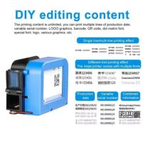LEOMN Mesin Printer Barcode Portable Handheld Inkjet Printer - KK127, Cetak Mudah untuk Berbagai Kemasan - Presisi Tinggi, Desain Portable IH
