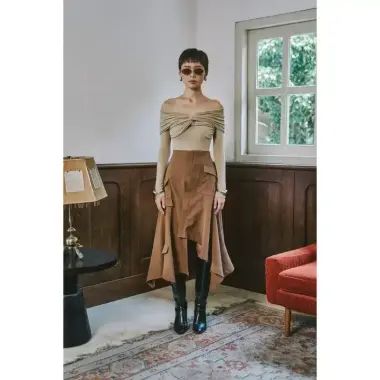 Jual Anain - Rosette Dress Brown Di Seller Anain Flagship Store - Anain ...