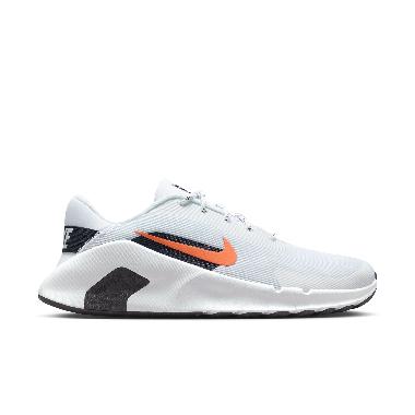 NIKE Men Training Flex Train Workout Shoes Sepatu Fitness Pria [HV9972-109] 8 White/Safety Orange-Bl