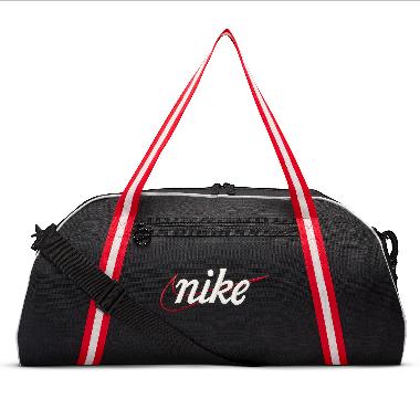 NIKE Women Training Gym Club Retro Duffel Bag Tas Fitness Wanita [DH6863-015] MISC Black/University 