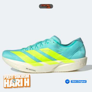 Sepatu Lari Adidas Adizero Takumi Sen 11 Semi Flash Aqua - Lucid Lemon - Flash Aqua Original Jq2813